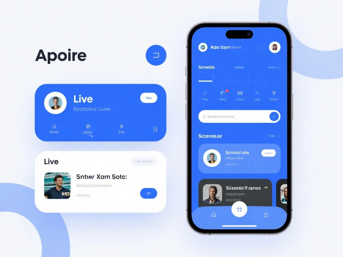 移动端体育APP体验示意